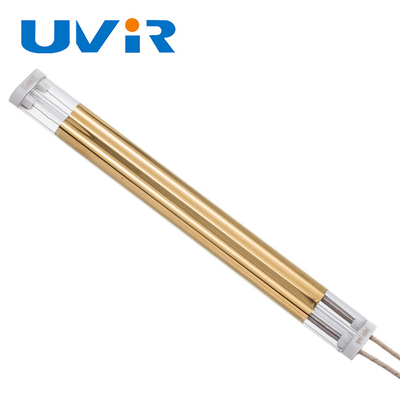 Bom preço. 3750W lâmpada infravermelha de onda média com tubo de quartzo refletor de ouro on-line