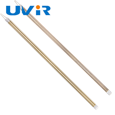 Bom preço. Lâmpada de tubo de quartzo infravermelho de onda média 5250W com revestimento dourado on-line