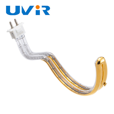 Elemento de aquecimento por infravermelho de tubo de quartzo 3D contornado 240V 600W