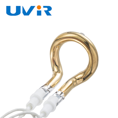 Good price o bastão de 650W 120V deu forma ao refletor de Ring Infrared Lamps Vacuum Golden on-line