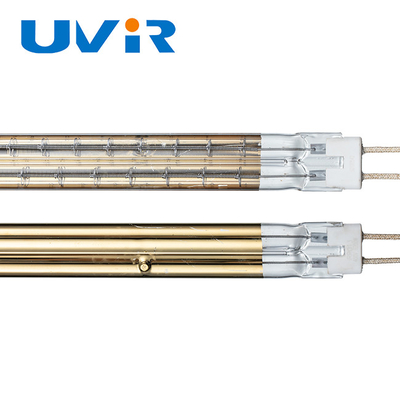 Lâmpada IR de onda média revestida de ouro 1060mm 6200W 400V