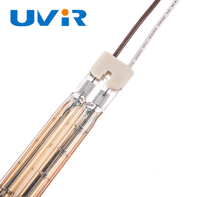 Lâmpada de aquecimento IR revestida de ouro de 5400 W 11x23 mm para máquinas de impressão