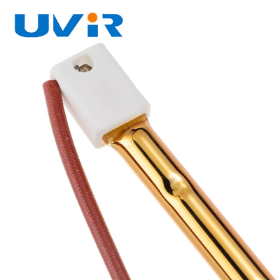 Lâmpada de aquecimento SK15 infravermelha 235V 1500W com o refletor cerâmico do ouro branco