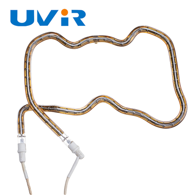Bom preço. Tubo de aquecimento de ondas curtas de infravermelho em forma 3D revestido de ouro 150-6000W on-line